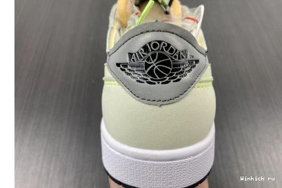 Low Air Jordan 1 Nike White-Green 0822